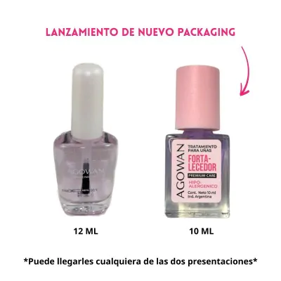 Esmalte Agowan Tratamiento 10ml Fortalecedor X2