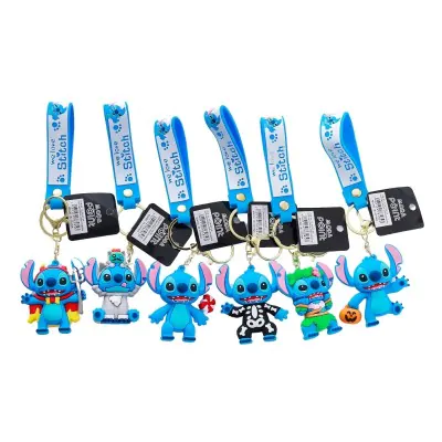Llavero Goma Personaje Xl + Correa -stitch Divertido X12