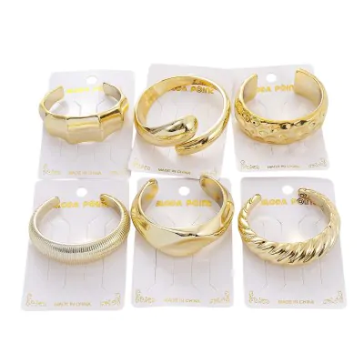 Pulsera Chunky Ccb Dorado B X6