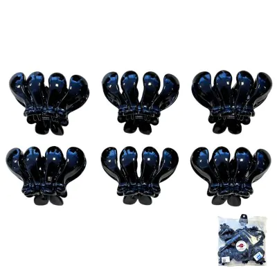 Broche Petalo 6cm Negro