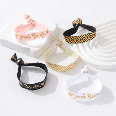 Pulsera Elastica Colita Dorado X12