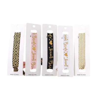 Pulsera Elastica Colita Dorado X12