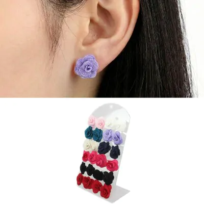 Aros Blister Rosa Tela