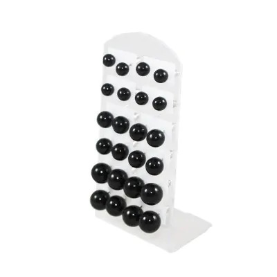 Aros Perla Negro Variado
