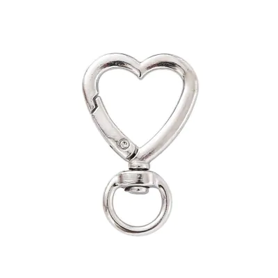 Mosqueton Forma Corazon Plateado X24