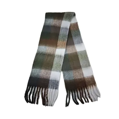 Manton Nube Cuadros 40x200 Marron