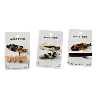 Set Pico Hebilla Animal Print X12