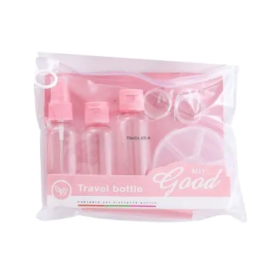 Set Viaje 6 Piezas Caja Separadora Rosa