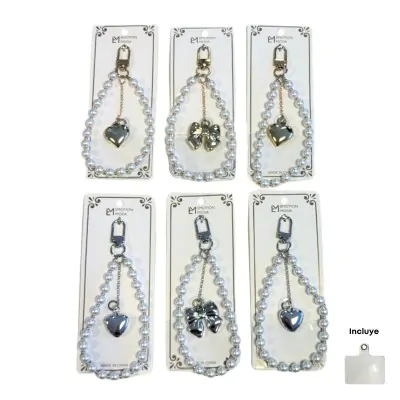 Phone Strap Dije Metalizado X12