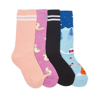 Medias 3/4 Termica Extra Algodon Y Lycra Surtida Chicos 2 Elemento X6