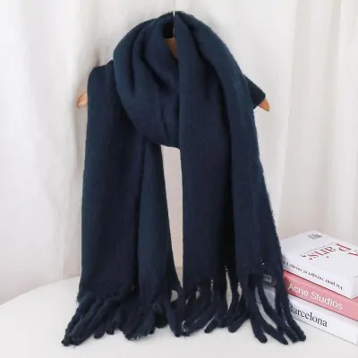 Manton Nube Liso 42x180 Azul Marino