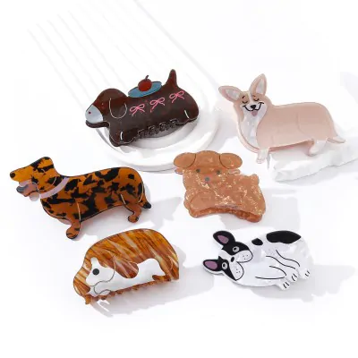 Broche Plastico Formas Perro X6