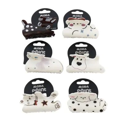Broche Plastico Formas Animal X6
