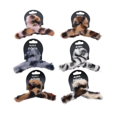 Broche Infinito Felpuda Animal Print X12