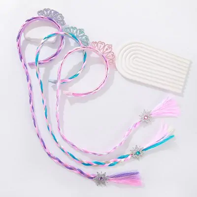 Vincha Infantil Trenza Frozen X6