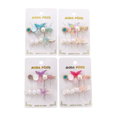 Set Pico Resina Oceano Sirena X12