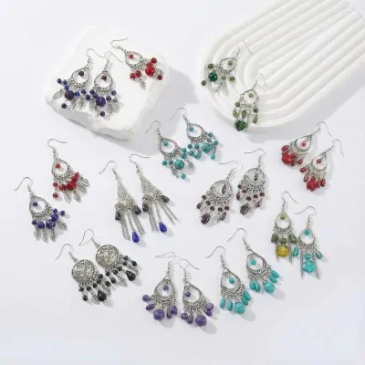 Aros Colgante Piedra X12
