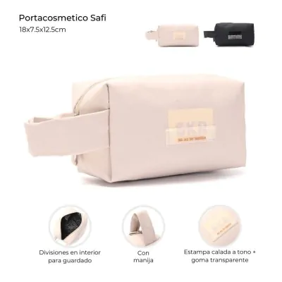 Portacosmetico Cartuchera Pu Matte Rosa Nude