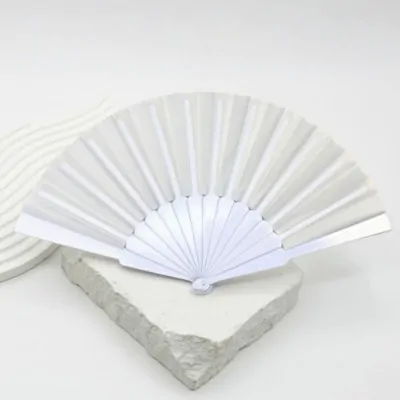 Abanico Simple Blanco X12