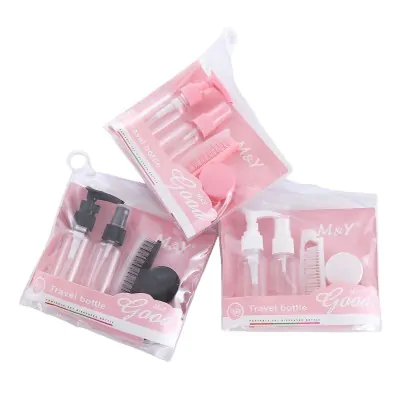 Set Viaje 5 Piezas Con Peine Rosa