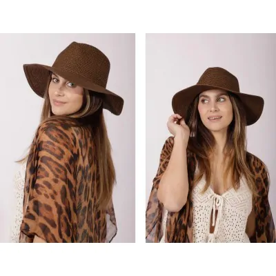 Sombrero Cowboy Copa Partida Marron