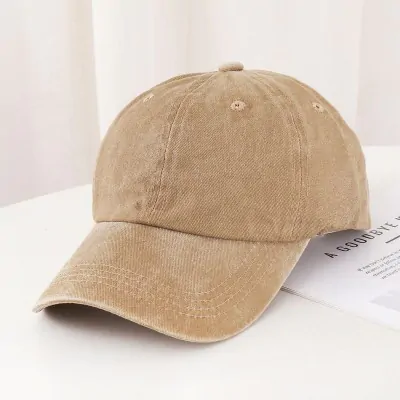 Cap Gastado Denim Beige