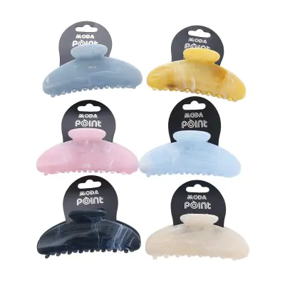 Broche Plastico Marmolado - Empanada X12