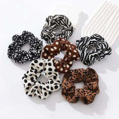 Scrunchies Animal Print Mixto X12
