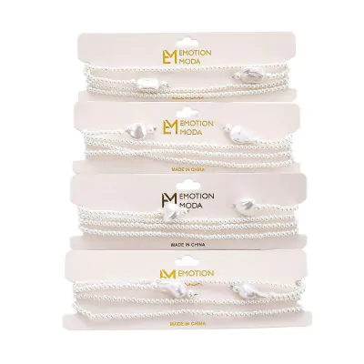 Collar Largo Multiuso Perla X12