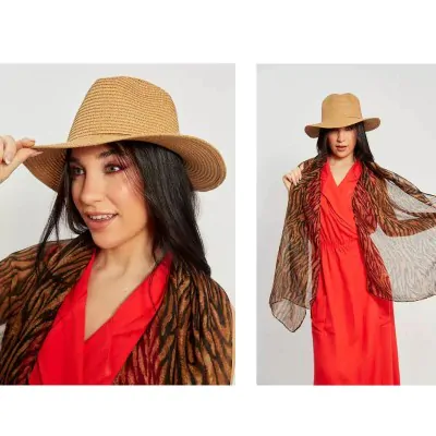 Sombrero Cowboy Copa Partida Camel