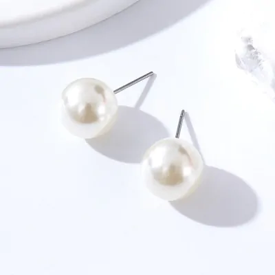 Aros Acero Blister Perla 12mm