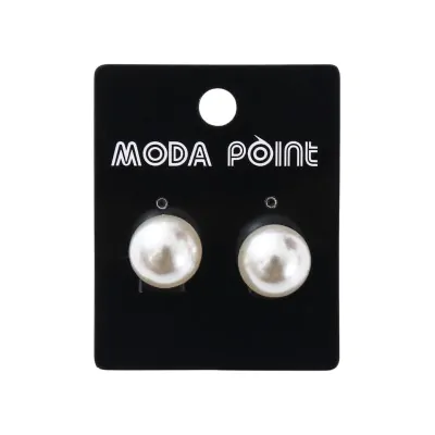 Aros Acero Blister Perla 12mm