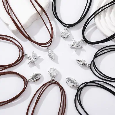 Choker Gamuza Playa X12