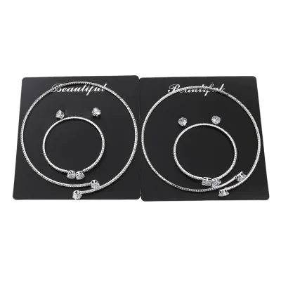Set Collar Pulsera Stras Gema X6
