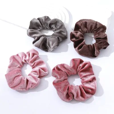 Scrunchies Terciopelo Pastel X12