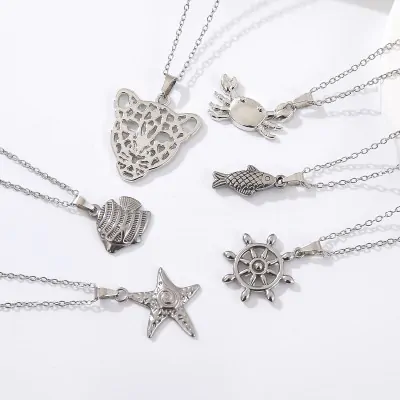 Collar Acero Nature Plateado X6