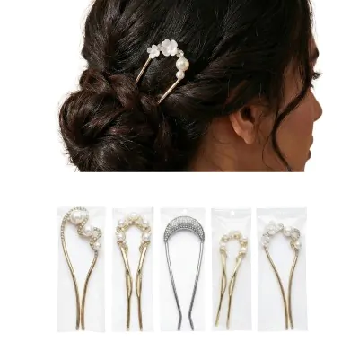 Horquilla U Metal Perla X12
