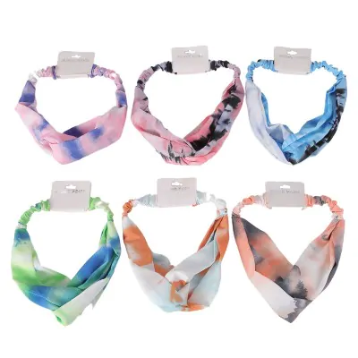 Vincha Elastica Cruzada Estampa Batik X6