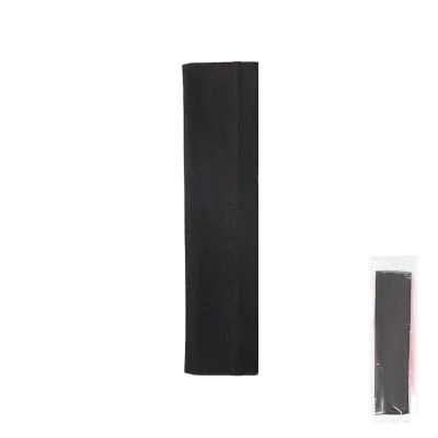 Vincha Elastica Deportiva 5cm Negro X6