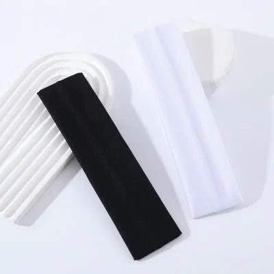 Vincha Elastica Deportiva 5cm B/n X6