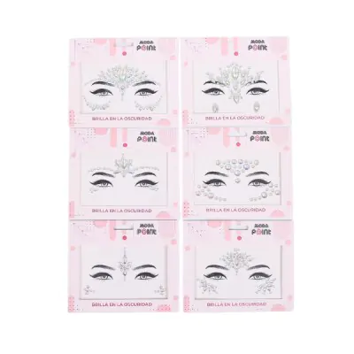 Gemas Faciales Fluo Luminosas Premium X12