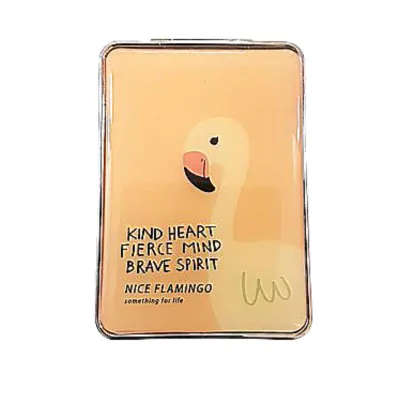 Espejo Silicona Rectangular Flamingo Letras
