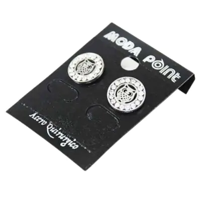 Aros Acero Borde Stras X12