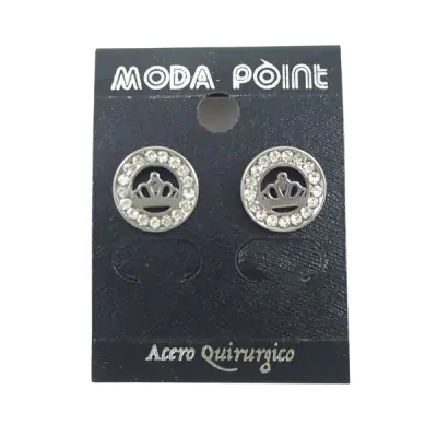 Aros Acero Borde Stras X12