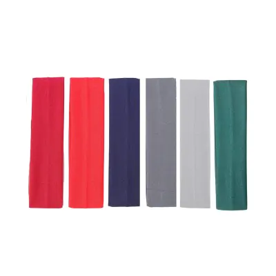 Vincha Elastica Deportiva 5cm Escolar X6
