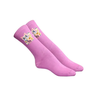 Medias 1/2 Cana Dama Estampada Surtida Elemento X12