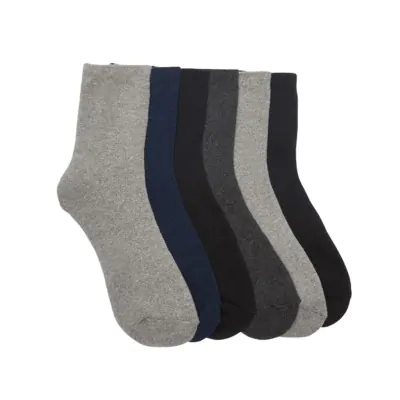 Medias Soquete Alto Liso Hombre Talle Unico Elemento X12
