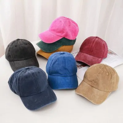 Cap Gastado Denim Azul Oscuro