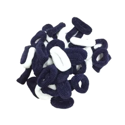 Colitas Mini Azul Blanco