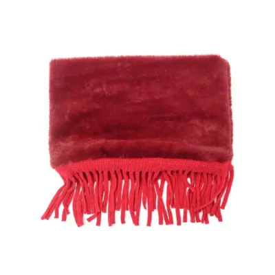 Cuello Peluche Con Fleco 38x23 Bordo